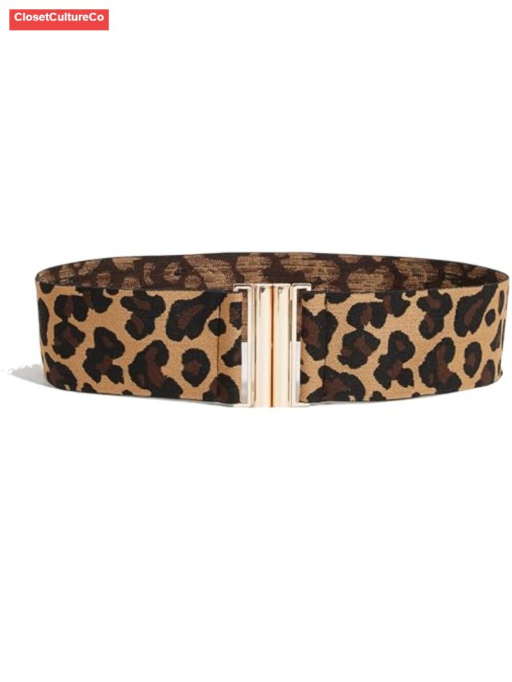Women's Wide Elastic Waist Belt Stretch PU Leather Cinch Belt for Dresses